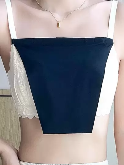 1入組女士們素色防光無鋼圈內衣,三通可調節扣,暗扣,適用於日常穿著