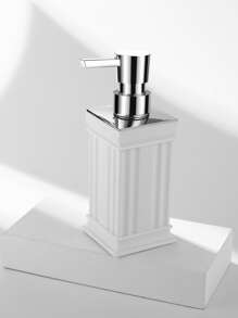 1 件白色羅馬柱設計皂液器適用於廚房和浴室檯面 - 白色 - 查看 5