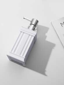 1 件白色羅馬柱設計皂液器適用於廚房和浴室檯面 - 白色 - 查看 2