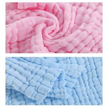 5 piezas 6 capas gasa 30*30cm cuadrado Pañuelo , Bebé Toalla de saliva con cara Toalla de lavado