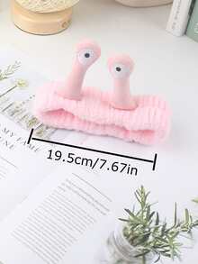 Minimalist Cute Soft Headband For Washing Face & Makeup - Baby Pink - View 2