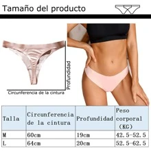 Las Tangas De Mujer, Pegadas Al Cuerpo Y No Apretadas ,3PCS - Negro - Ver 3