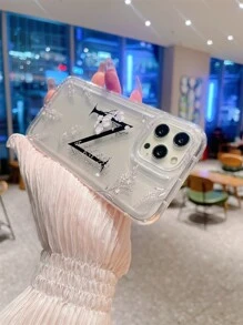 字母圖案透明手機殼 - 彩色 - 查看 3