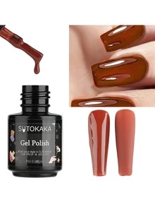 Juego de 4 esmaltes de uñas de gel de 0.2 fl oz, color pastel de verano, negro, blanco, plata y oro, kit de gel de uñas con 3 piezas de capa superior y base brillante y mate para decoración de uñas, diseño de salón, regalos de manicura para mujeres y niñas - Multicolor - Ver 4