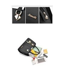 Simple Fashion Handbag - White - View 2