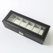 Thanh tú Trưng bày Hộp đựng Hộp Đối với 6 Đồng hồ Động lực Hoặc Đồng hồ điện tử Đồng hồ Đeo tay Và Đồ trang sức - màu đen - Xem 5