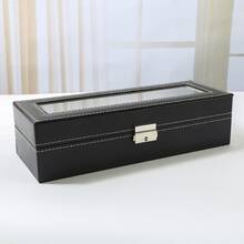 Thanh tú Trưng bày Hộp đựng Hộp Đối với 6 Đồng hồ Động lực Hoặc Đồng hồ điện tử Đồng hồ Đeo tay Và Đồ trang sức - màu đen - Xem 3