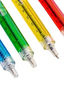 Bolígrafo creativo en forma de jeringa, material de aprendizaje, regalo de papelería, color aleatorio, 1 pieza - Multicolor - Ver 4