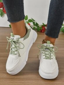 Thoáng khí Thời trang Của phụ nữ Giày thể thao Với Lưới , Linh hoạt Giày thể thao - màu xanh lá - Xem 4