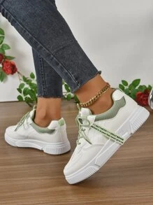 Thoáng khí Thời trang Của phụ nữ Giày thể thao Với Lưới , Linh hoạt Giày thể thao - màu xanh lá - Xem 6