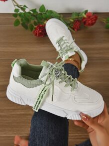 Thoáng khí Thời trang Của phụ nữ Giày thể thao Với Lưới , Linh hoạt Giày thể thao - màu xanh lá - Xem 2