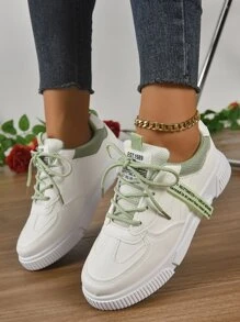 Thoáng khí Thời trang Của phụ nữ Giày thể thao Với Lưới , Linh hoạt Giày thể thao - màu xanh lá - Xem 3