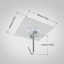 10入組廚房牆上自粘掛鉤,不用釘金屬鉤子的黏貼式掛鉤,掛重物掛毛巾衣服杯鉤等浴室用品
