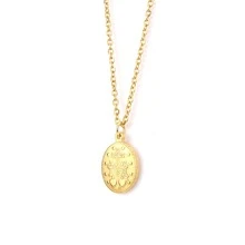 1 Miếng Thép không gỉ Vật rủ xuống & Gầy Vòng cổ dây  Đối với phụ nữ - Vàng - Xem 2