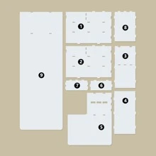 Glamlash 1pc White Acrylic Eyelash Extension Pillow Shelf Stand Grafting Lash Console Lash Racks Detachable Display Stand Organizer - White - View 7