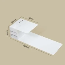 Glamlash 1pc White Acrylic Eyelash Extension Pillow Shelf Stand Grafting Lash Console Lash Racks Detachable Display Stand Organizer - White - View 3