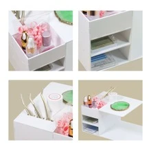 Glamlash 1pc White Acrylic Eyelash Extension Pillow Shelf Stand Grafting Lash Console Lash Racks Detachable Display Stand Organizer - White - View 6