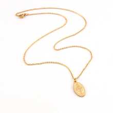 1 Miếng Thép không gỉ Vật rủ xuống & Gầy Vòng cổ dây  Đối với phụ nữ - Vàng - Xem 4