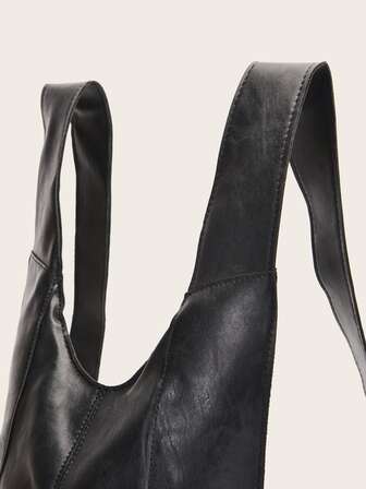 休闲简约油蜡PU皮背包，防盗背包，疯马皮学生背包