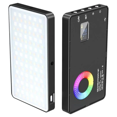 Có thể mang đi RGB Đầy màu sắc 360 Độ Video Đèn Bổ sung Với màn hình LCD , Màu sắc Nhiệt độ , 4000mAh Công suất cao Nhiếp ảnh Ánh sáng Đối với Phát Trực Tiếp