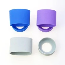 1 Bộ Silicone Cúp Tay áo Cách nhiệt Tách trà Che phủ Chống trượt Cúp Đáy Tấm lót phổ cập Ly Cúp Sự bảo vệ Tay áo Bộ ( Đáy Che phủ + Ở giữa Che phủ ) , Đường kính : 6CM , 6.5cm , 7cm , 7.5cm , 8cm , 8.5cm , 9cm , 9.5cm - Màu xanh hải quân - Xem 9