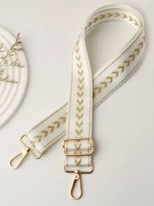 125CM Dây đeo Đối với Túi Dây đeo vai Đối với Cái túi Trang trí Vàng Màu sắc Mũi tên Có thể điều chỉnh Túi xách tay Móc áo Ví Túi thắt lưng Dây đai Cái túi Tay cầm - trắng - Xem 1