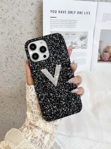 Đồ trang trí Rhinestone Ốp lưng & bao da điện thoại - màu đen - Xem 1
