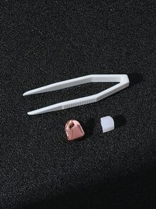 1pc Popular Rose Gold Party Teeth Brace For Men - Rose Gold - View 3