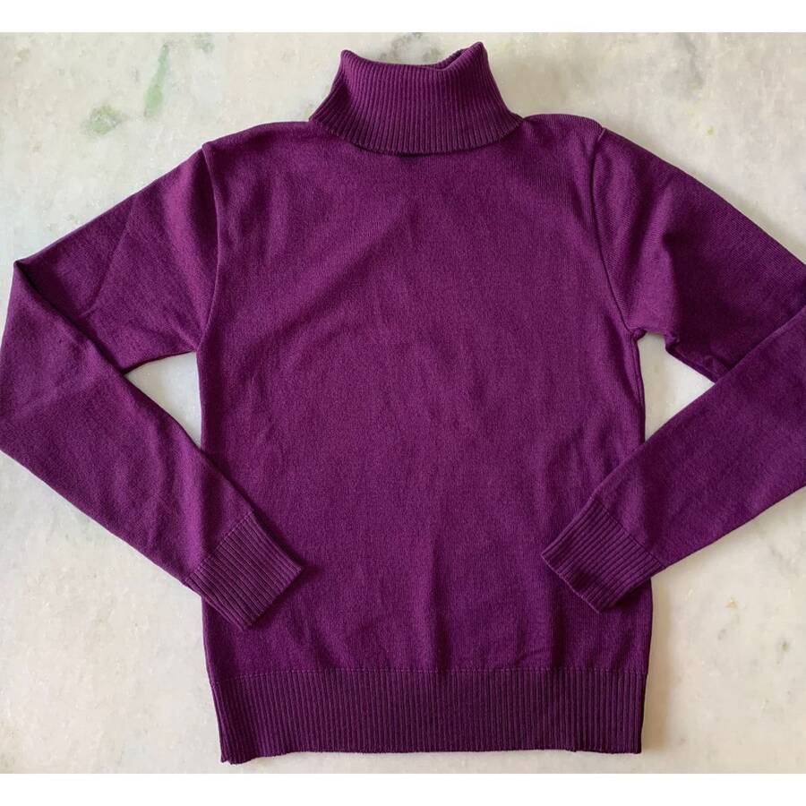 Blusa Feminina Básica Tricô Cacharrel Suéter Gola Alta Rolê