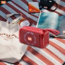 T&G193 Outdoor Portable Wireless Stereo Speaker, Waterproof Design, TWS Stereo Subwoofer Rod Hands-Free Call/FF Card/U Disk, Connect Mobile Phone/Tablet/TV, Music Speaker Plug-In Card U Disk Support Outdoor Gifts,  Audio A Portable Speaker,T&G,Electronics/Consumer Electronic/Portable Audio & Video  Electronics/Consumer Electronic/Home Audio & Video,With Charging Cable And Auxiliarable, FM TF USB Plug-In Card Compatible Fit To Connect All Smartphones And Tablets Button Control, Christmas Gifts, Christmas Gifts For Men,  Men Gifts, Anniversary Gifts, Christmas Gifts 2023, Floor Surround Smart Speakers,  Soundbar - Red - View 3