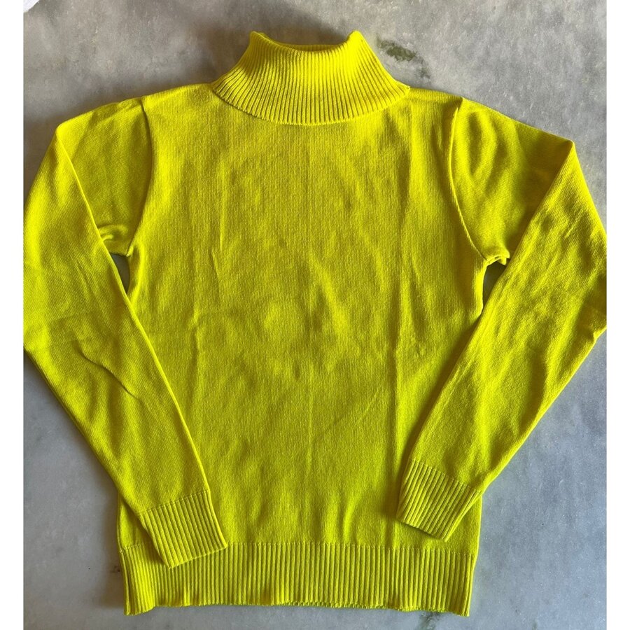 Blusa Feminina Básica Tricô Cacharrel Suéter Gola Alta Rolê