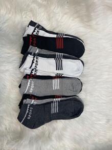 Kit 12 Pares de Meias Soquete masculino Cano Curta Cores Variadas - Multicolorido - Visão 1