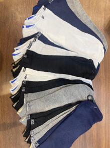 Kit 12 Pares de Meias Soquete masculino Cano Curta Cores Variadas - Multicolorido - Visão 2