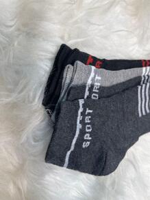 Kit 12 Pares de Meias Soquete masculino Cano Curta Cores Variadas - Multicolorido - Visão 3