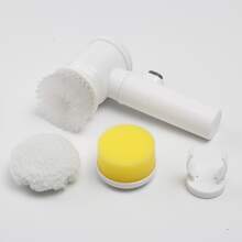 1入組強大電動旋轉洗滌器,可充電清潔刷帶3刷頭,無繩&清潔,方便收納適用於浴室,廚房,水槽,窗戶,浴缸和瓷磚 - 白色 - 查看 7