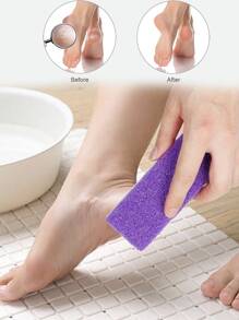 1 dụng cụ tẩy tế bào chết và đá bọt cho bàn chân, dễ dàng loại bỏ vết chai ở bàn chân và gót chân thô ráp - Nhiều màu - Xem 1