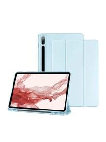 Tablet Case Compatible With Samsung Galaxy Tab Case Compatible With Tab S8 Ultra 14.6 S8 Plus S7 Plus S7 FE 12.4 S7 S8 11 S6 Lite 10.4 With Pen Slot Tablet Cover - Baby Blue - View 6