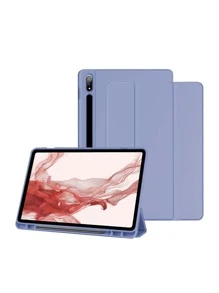 Tablet Case Compatible With Samsung Galaxy Tab Case For Tab S8 Ultra 14.6 S8 Plus S7 Plus S7 FE 12.4 S7 S8 11 S6 Lite 10.4 With Pen Slot Tablet Cover - Purple - View 6