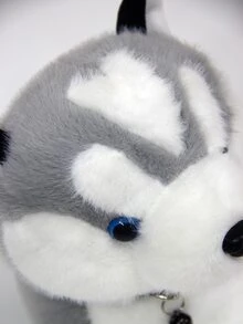 1 件超可爱毛绒哈士奇狗玩偶