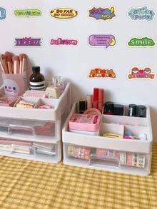 60pcs Pegatinas De Frases En Inglés Para Decorar Cuadernos, Papelería, Diarios, Álbumes De Recortes - Multicolor - Ver 7