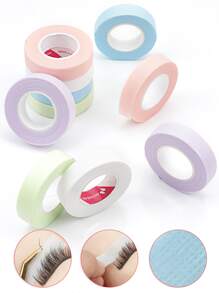 MyAoKuE-Up 10pcs Small Non-woven Fabric Tape For Eyelash Extension, Micropore Under Eye Patches, Mixed Color