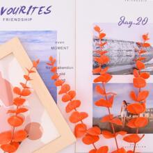 10入組人造桉樹莖帶樹葉,15英寸桉樹分支帶樹葉適用於家庭裝飾,花瓶,DIY花束,婚禮裝飾