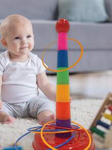 互動投擲袖珍遊戲：讓孩子室內外玩具環投擲，既有趣又有教育意義，是親子遊戲的完美選擇 - 彩色 - 查看 4