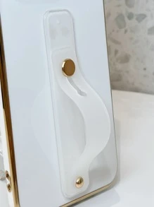 Solid Phone Case With Wristband Holder,International Version, Not The Domestic Version - White - View 4