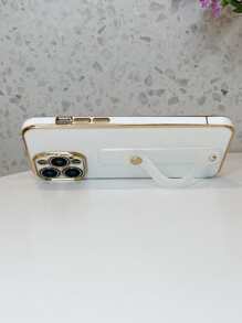 Solid Phone Case With Wristband Holder,International Version, Not The Domestic Version - White - View 6