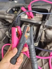 1pc 3m Car Home Emergency Jump Starter Booster Cable - Multicolor - View 1