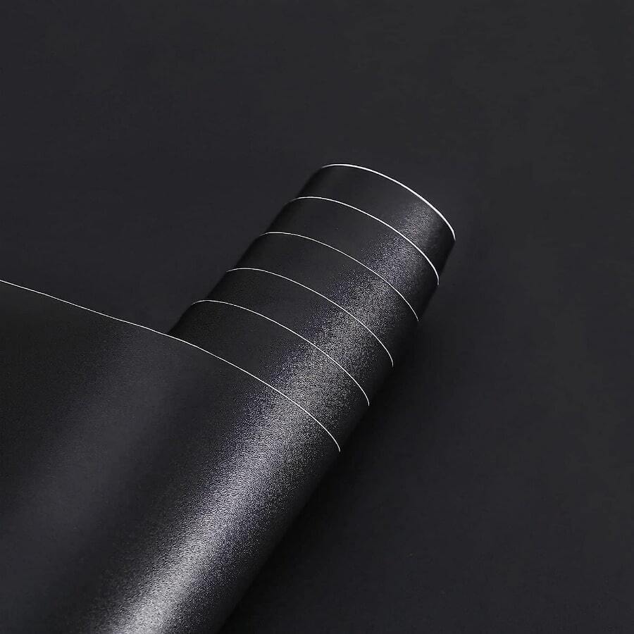 Wallercity Vintage Black Peel And Stick Wallpaper Peony Floral Self