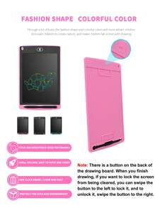 6.5 Inch Color Handwriting Tablet Drawing Tablet - Pink - View 6