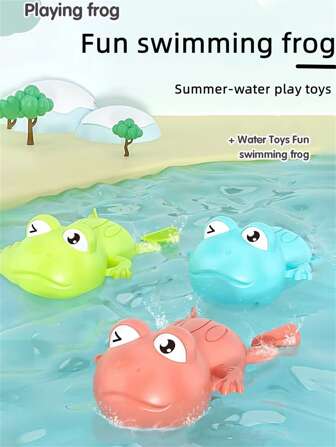 浴缸&水玩玩具游泳青蛙,隨機色