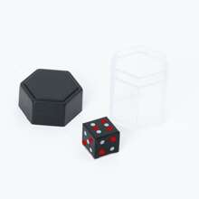 爆炸骰子 简易魔术魔术道具 新奇搞笑玩具近距离表演笑话恶作剧玩具 - 黑與白 - 查看 5